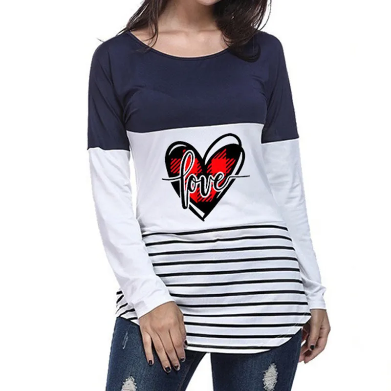 2022 New Spring Women's T shirts Fashion Long Sleeve O-Neck Striped Patchwork Printed T shirt Tops Streetwear Loose Casual Shirt
2022 New Spring Women's T shirts Fashion Long Sleeve O-Neck Striped Patchwork Printed T shirt Tops Streetwear Loose Casual Shirt