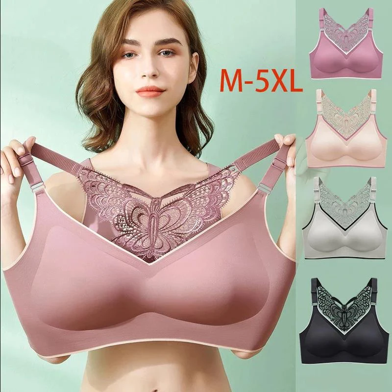 Bras For Women Plus Size 3XL 4XL 5XL Large Size Bralette Seamless female Bra Beauty Back Butterfly Push Up Wireless Underwear
Bras For Women Plus Size 3XL 4XL 5XL Large Size Bralette Seamless female Bra Beauty Back Butterfly Push Up Wireless Underwear