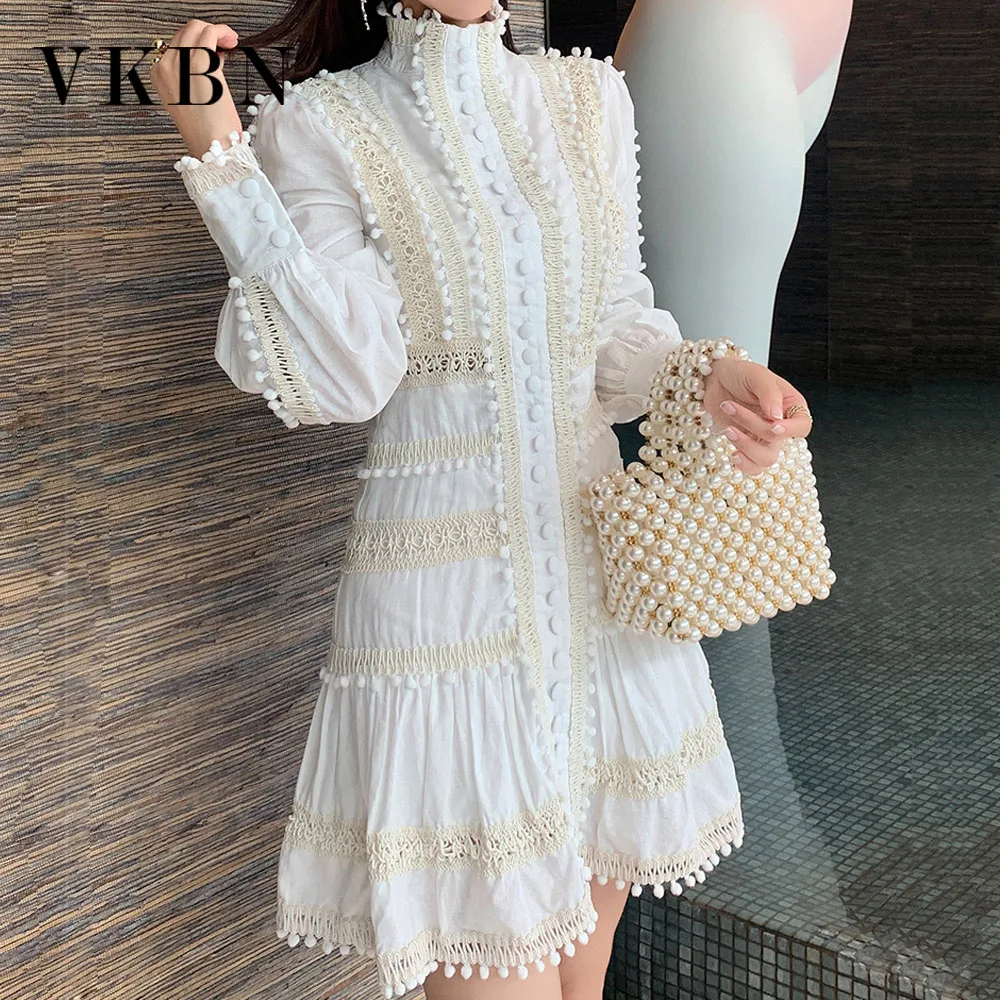 VKBN Summer Dresses for Women Casual Party Lantern Sleeve Above Knee Sexy Design Dress Turtleneck 2021 News Fashion
VKBN Summer Dresses for Women Casual Party Lantern Sleeve Above Knee Sexy Design Dress Turtleneck 2021 News Fashion
