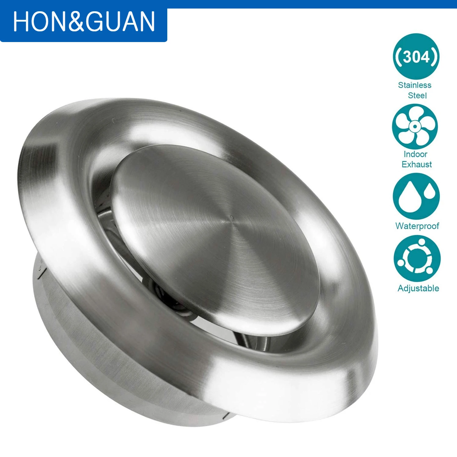 4''6'' Round Stainless Steel Exhaust Outlet Cap External Wall Ceiling Ventilation Cover Indoor Outdoor Air Vent Household
4''6'' Round Stainless Steel Exhaust Outlet Cap External Wall Ceiling Ventilation Cover Indoor Outdoor Air Vent Household