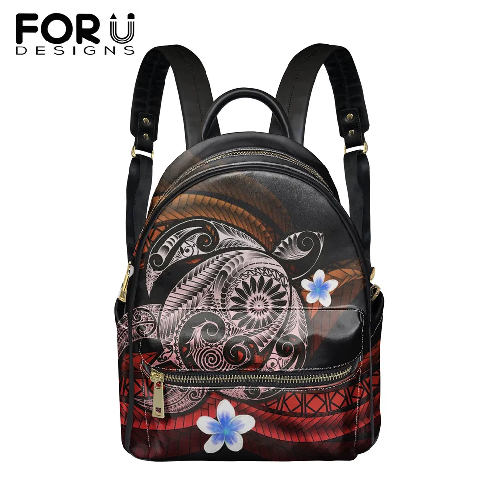 FORUDESIGNS Vintage Leather Women Backpack Hawaii Sea Turtle And Plumeria Printed Ladies Casual Beach Mochilas Mini Travel Bags
FORUDESIGNS Vintage Leather Women Backpack Hawaii Sea Turtle And Plumeria Printed Ladies Casual Beach Mochilas Mini Travel Bags