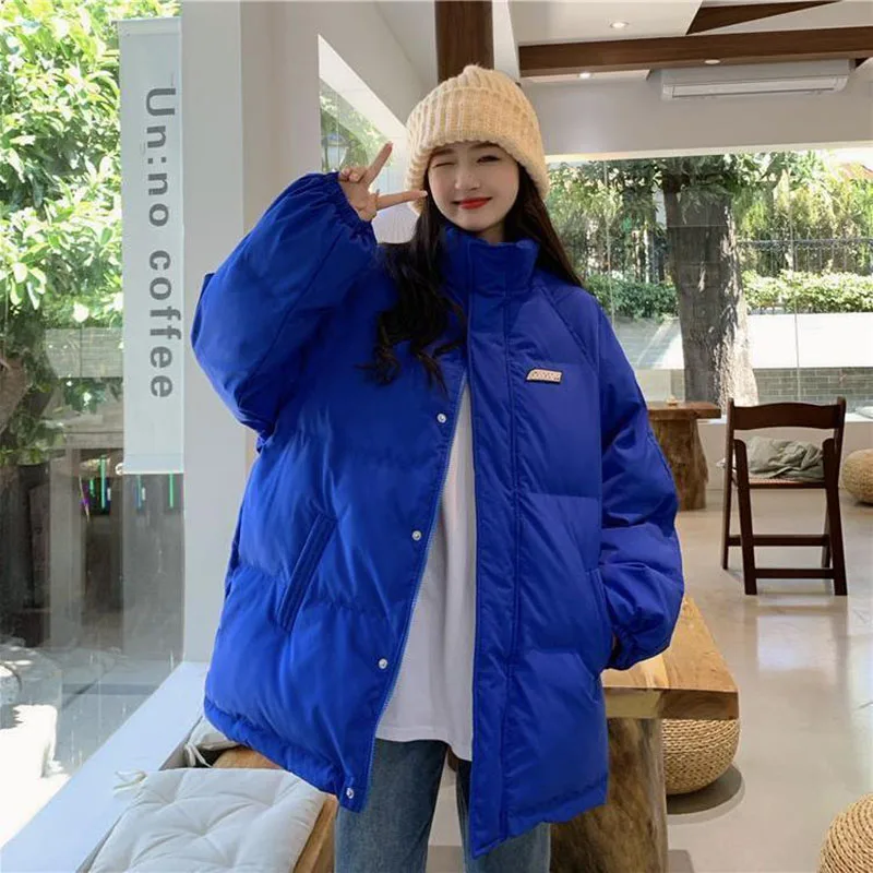 2021 New Winter Thick Coat Women's Warm Stand-Up Collar Bakery Solid Color High-Quality Long-Sleeved Loose Fashion Cotton Jacket
2021 New Winter Thick Coat Women's Warm Stand-Up Collar Bakery Solid Color High-Quality Long-Sleeved Loose Fashion Cotton Jacket