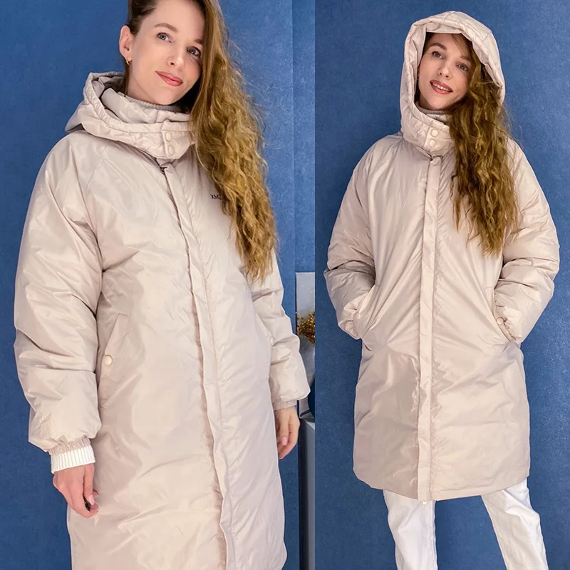 Winter Women Loose Parkas Jacket Casual Black Hooded Thick Warm Windproof Parkas Coat 2021 Fashion Female outwear Long parkas
Winter Women Loose Parkas Jacket Casual Black Hooded Thick Warm Windproof Parkas Coat 2021 Fashion Female outwear Long parkas