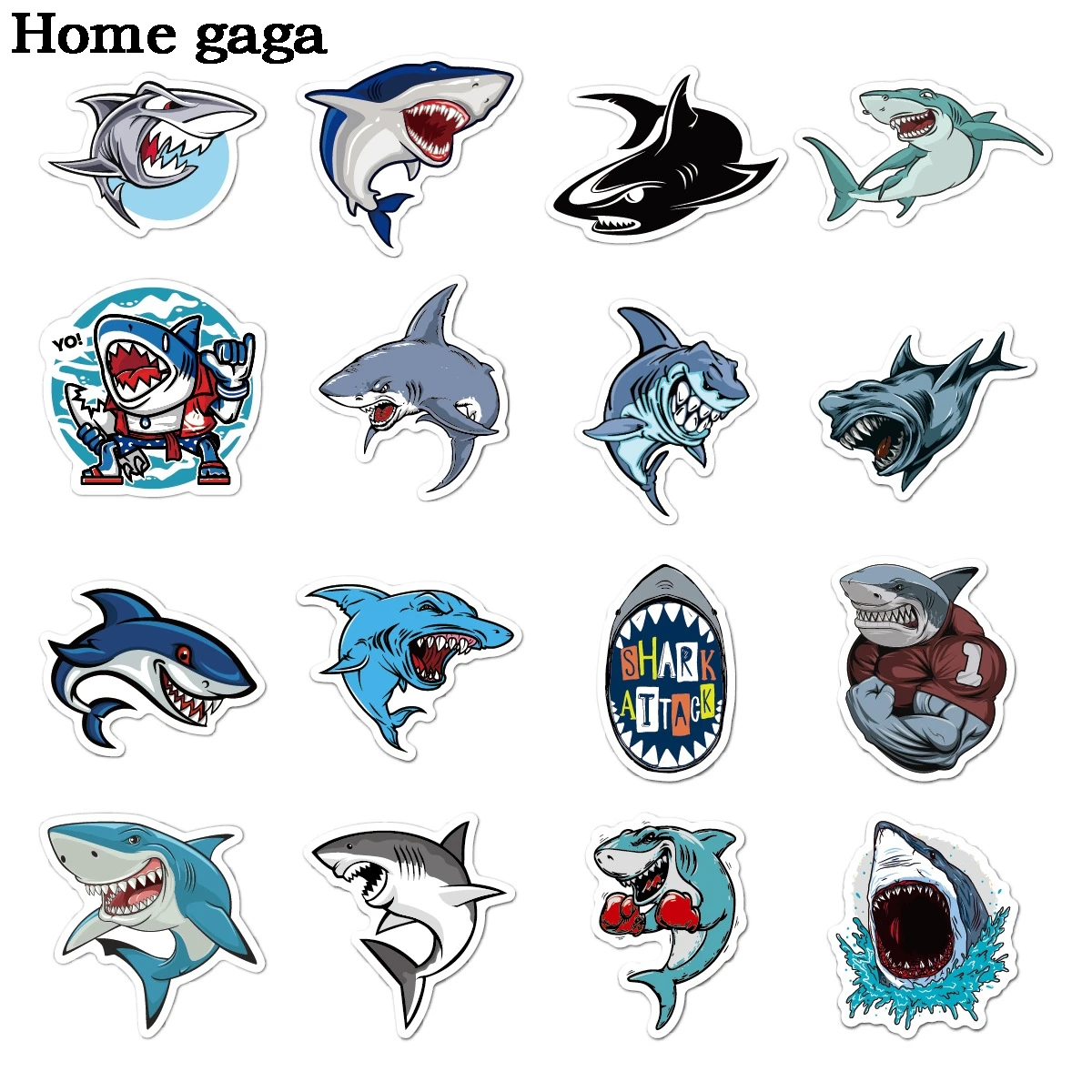 D3004 Homegaga 50pcs/set Shark Scrapbooking Stickers Laptop Skateboard Luggage Car Bicycle Graffiti Decals Waterproof Stickers
D3004 Homegaga 50pcs/set Shark Scrapbooking Stickers Laptop Skateboard Luggage Car Bicycle Graffiti Decals Waterproof Stickers