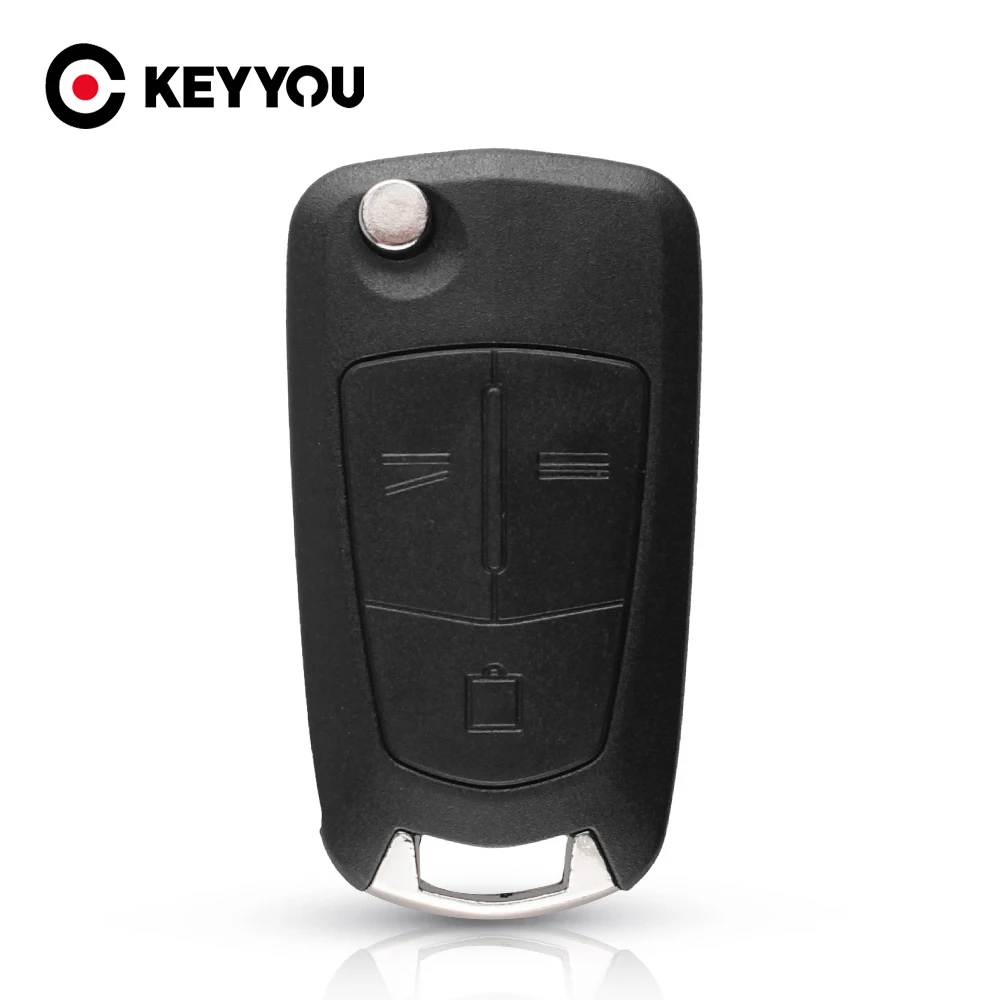 KEYYOU 3 кнопочный дистанционный флип чехол для автомобильного ключа Fob Opel Vectra 2003 2007