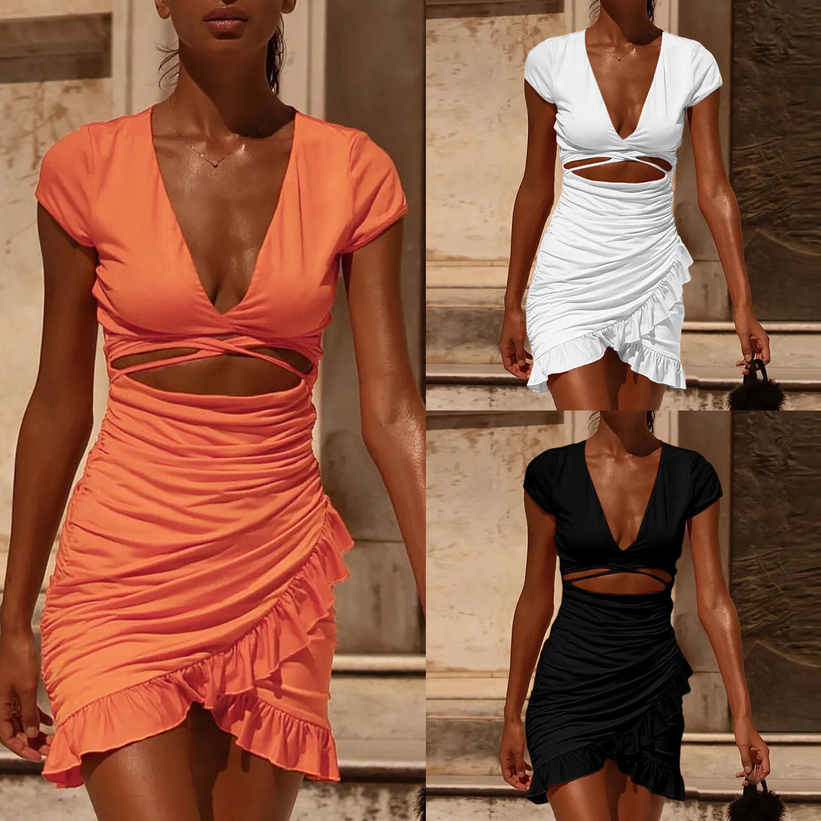 New Summer Dress 2021 Fashion Women Soild Asymmetrical Sexy Tank Dress Short Basic Midi Club Dress vestidos de mujer casual
New Summer Dress 2021 Fashion Women Soild Asymmetrical Sexy Tank Dress Short Basic Midi Club Dress vestidos de mujer casual