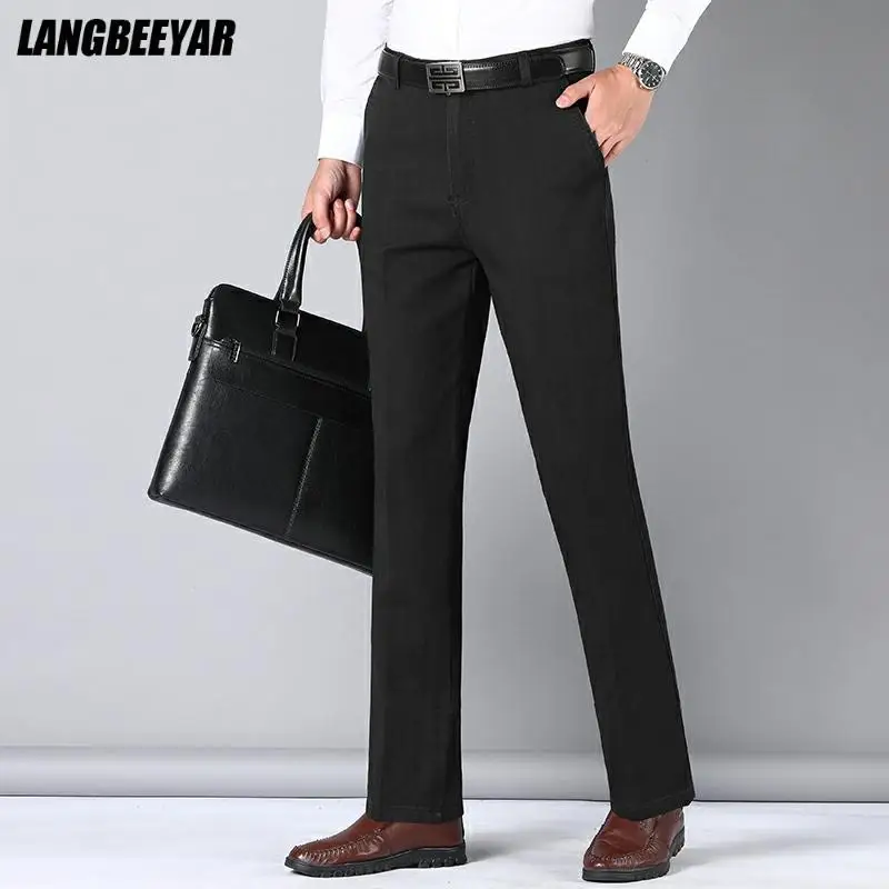 Top Quality New Brand Casual Fashion Regular Fit Long Mens Pants Fashions Straight Office Business Trousers Men Clothing
Top Quality New Brand Casual Fashion Regular Fit Long Mens Pants Fashions Straight Office Business Trousers Men Clothing