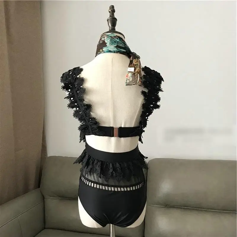 Swim Suit For Women Swimwear One Piece Female Bikini Wear 18 Years New Big Hollow Lace Flounces Push Up Size Solid Lycra Spandex
Swim Suit For Women Swimwear One Piece Female Bikini Wear 18 Years New Big Hollow Lace Flounces Push Up Size Solid Lycra Spandex