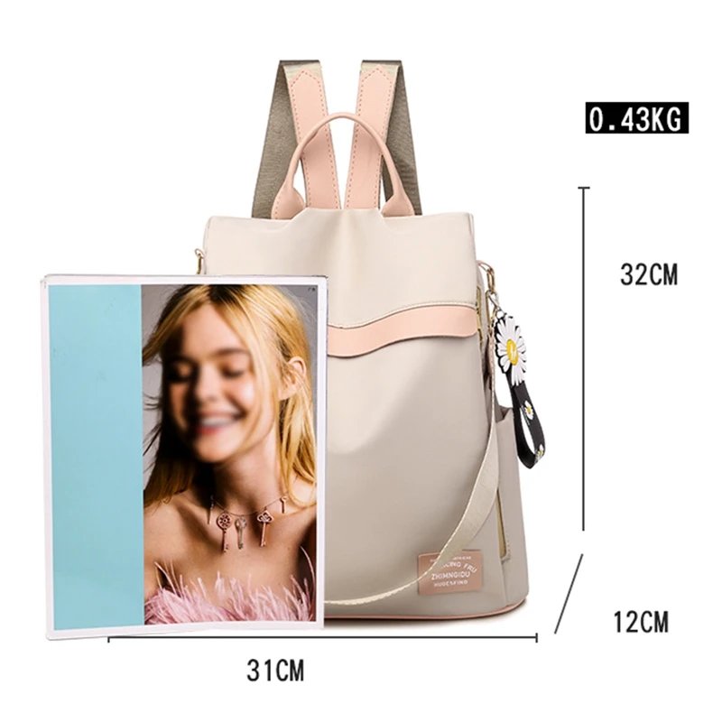 Women Anti-theft Backpack Waterproof Fabric Large Female Shoulder Bag Large Capacity Simple Style Casual Mochila Travel bag
Women Anti-theft Backpack Waterproof Fabric Large Female Shoulder Bag Large Capacity Simple Style Casual Mochila Travel bag