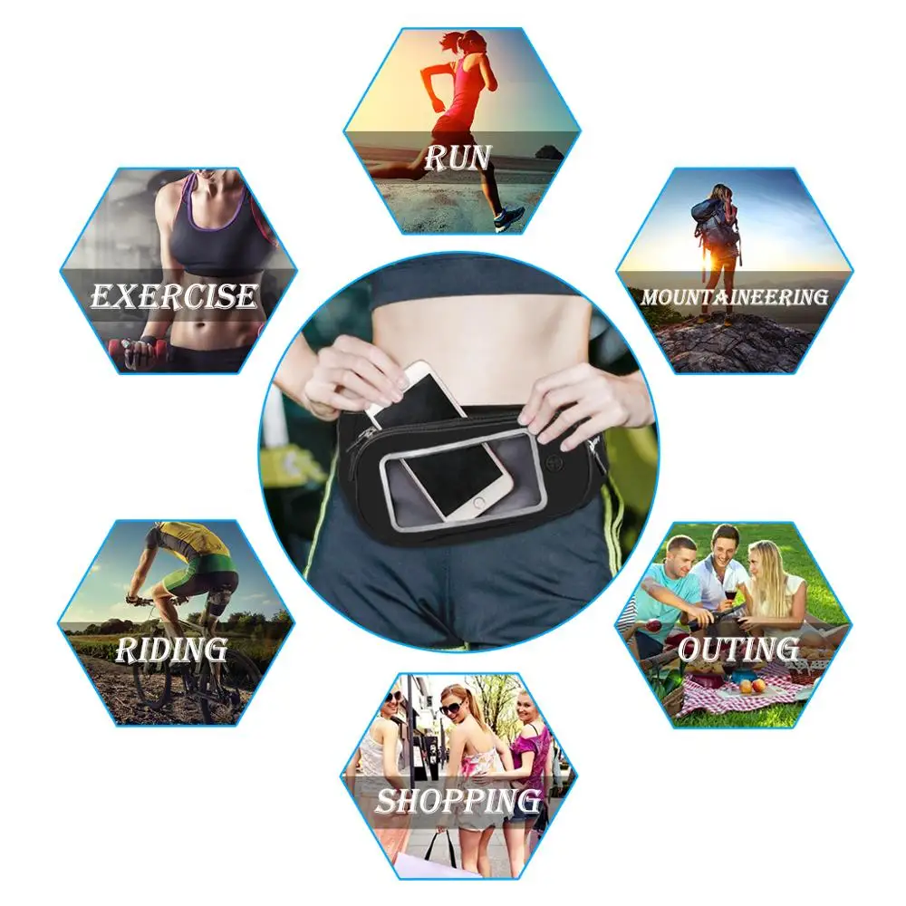 HAISSKY 145 Running Waist Bags Sports Gym Bag Men's Women's Belt Pack For Phone Xiaomi 5.5 inches Trail Run Jogging Fitness Pack
HAISSKY 145 Running Waist Bags Sports Gym Bag Men's Women's Belt Pack For Phone Xiaomi 5.5 inches Trail Run Jogging Fitness Pack