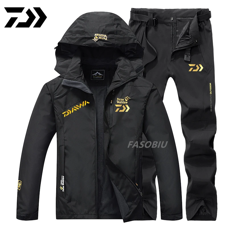 Daiwa Men Fishing Suit Autumn Winter Windproof Waterproof Keep Warm Hooded Fishing Jacket Outdoor Mountaineering Fishing Wear
Daiwa Men Fishing Suit Autumn Winter Windproof Waterproof Keep Warm Hooded Fishing Jacket Outdoor Mountaineering Fishing Wear