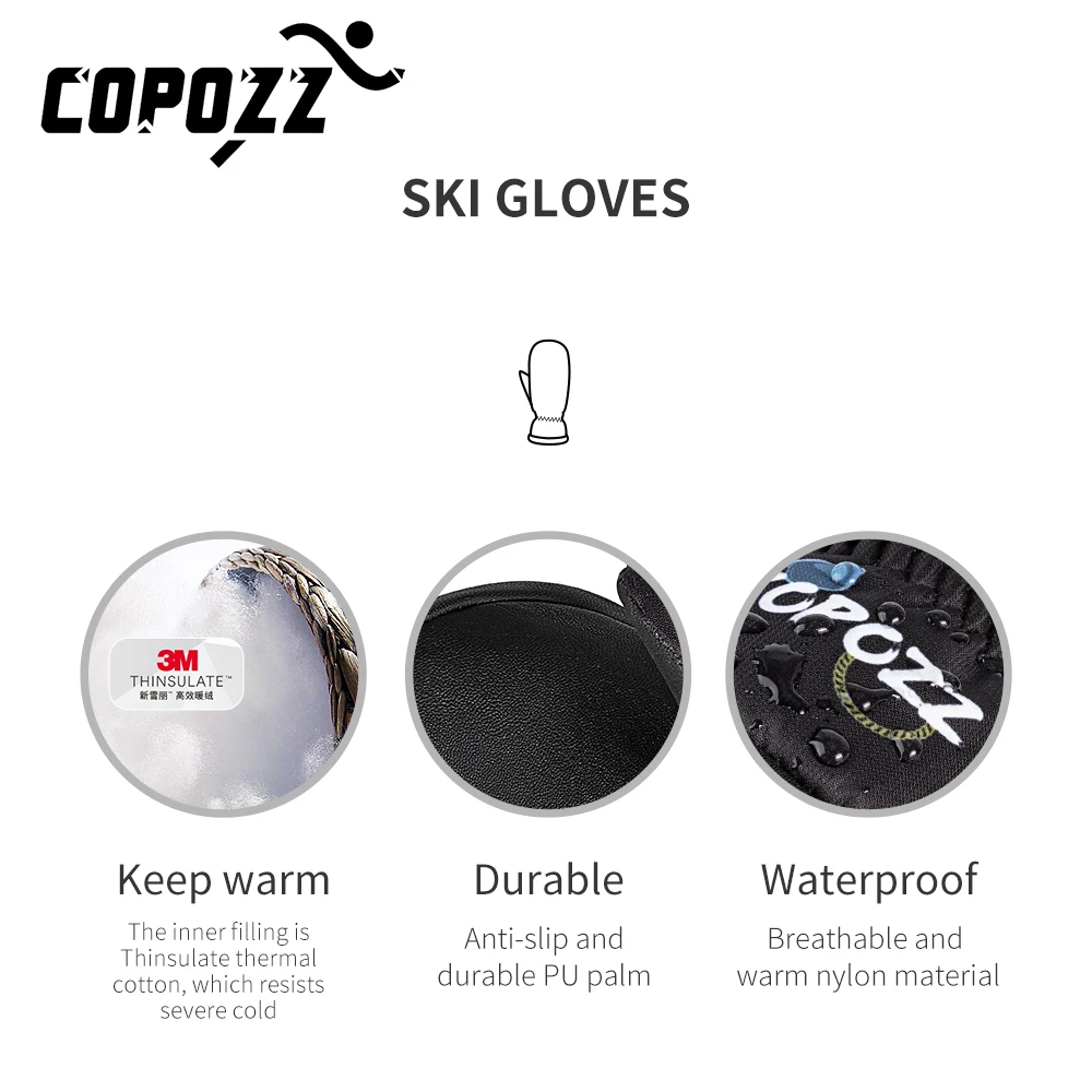 New Men Women Professional Ski Gloves Ultralight -30 Degree Thicken Warm Winter Fleece Mitten Gloves Waterproof Snowboard Gloves
New Men Women Professional Ski Gloves Ultralight -30 Degree Thicken Warm Winter Fleece Mitten Gloves Waterproof Snowboard Gloves