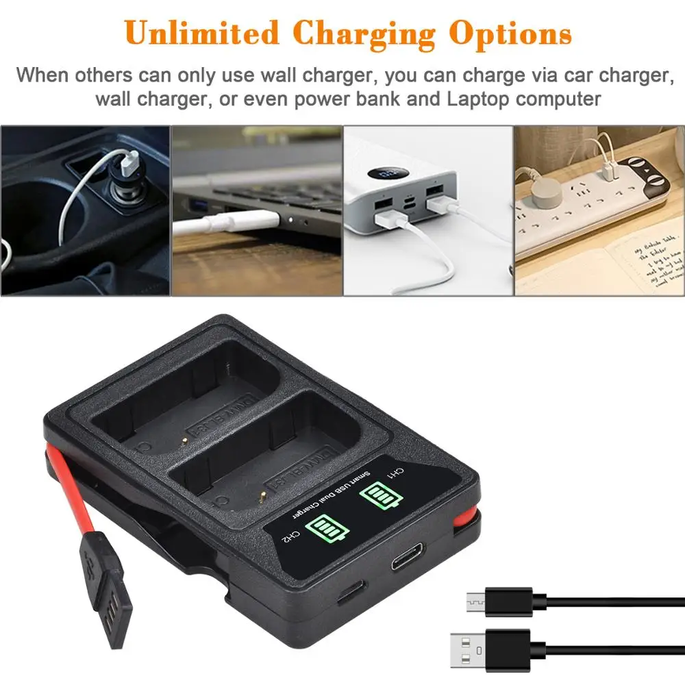 DMW-BLJ31 DMW BLJ31 Battery + LED Built-in USB Dual Charger for Panasonic LUMIX S1, S1R ,S1H, LUMIX S Series Mirrorless Cameras
DMW-BLJ31 DMW BLJ31 Battery + LED Built-in USB Dual Charger for Panasonic LUMIX S1, S1R ,S1H, LUMIX S Series Mirrorless Cameras