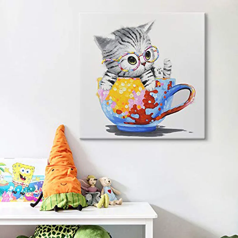 Monday Art Modern Handmade Abstract Cute cat Canvas Oil Painting Pictures Home Wall Art Decor For Kid Room As Christmas Gift
Monday Art Modern Handmade Abstract Cute cat Canvas Oil Painting Pictures Home Wall Art Decor For Kid Room As Christmas Gift