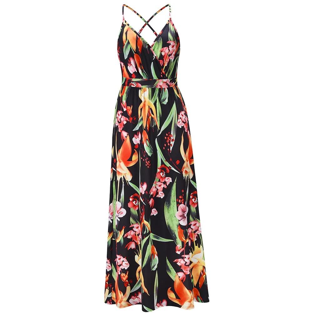 Kalenmos 2021 New Dress Women V-neck Floral Sling Beach Long Big Swing Open Back Casual Streetwear Dresses Waist Slimming
Kalenmos 2021 New Dress Women V-neck Floral Sling Beach Long Big Swing Open Back Casual Streetwear Dresses Waist Slimming