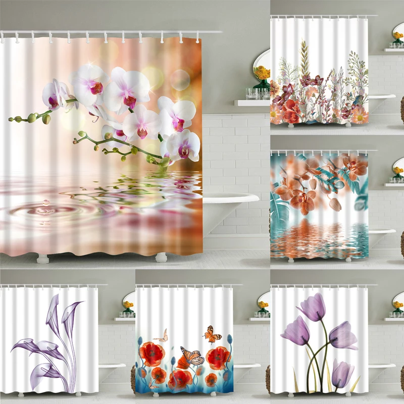Colorful Nature Flowers Waterproof Polyester Shower Curtains Eco-friendly High Quality Bathroom Curtains Blind For The Bathroom
Colorful Nature Flowers Waterproof Polyester Shower Curtains Eco-friendly High Quality Bathroom Curtains Blind For The Bathroom