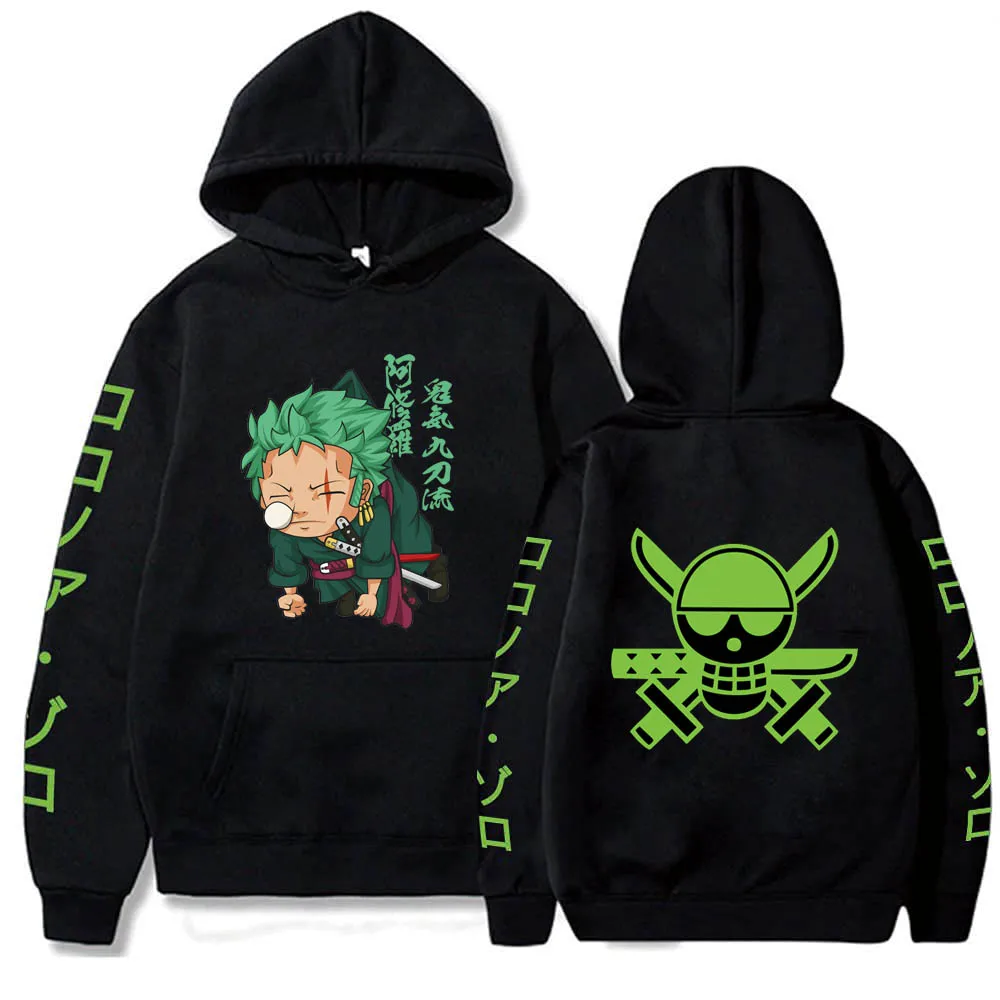 Hot Anime One Piece Roronoa Zoro Hoodies Sweatshirts Harajuku Long Sleeve Kawaii Pullover Tops 
Hot Anime One Piece Roronoa Zoro Hoodies Sweatshirts Harajuku Long Sleeve Kawaii Pullover Tops