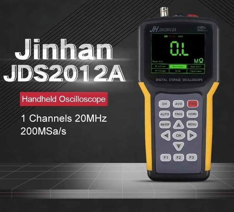 Портативный цифровой осциллограф JDS2012A с ЖК-дисплеем, генератор сигналов Мвыб/с, 20 МГц, автомобильный тестер, мультиметр для ремонта
Портативный цифровой осциллограф JDS2012A с ЖК-дисплеем, генератор сигналов Мвыб/с, 20 МГц, автомобильный тестер, мультиметр для ремонта