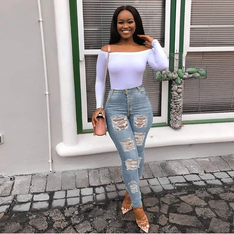 Women casual jeans fashion washed distressed ripped elastic skinny jeans high street sexy hole denim pants lady pencil pants
Women casual jeans fashion washed distressed ripped elastic skinny jeans high street sexy hole denim pants lady pencil pants