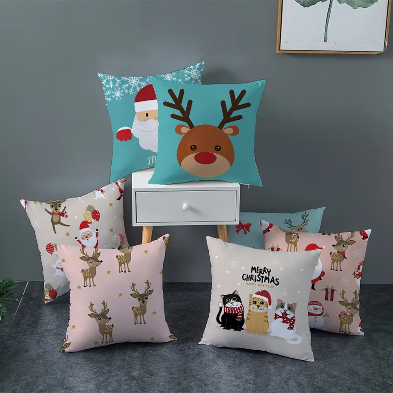45x45cm Christmas Cushion Covers Home Decorative Polyester Peach Skin Velvet Sofa Chair Car Throw Pillow Cases Art Cushion Cover
45x45cm Christmas Cushion Covers Home Decorative Polyester Peach Skin Velvet Sofa Chair Car Throw Pillow Cases Art Cushion Cover