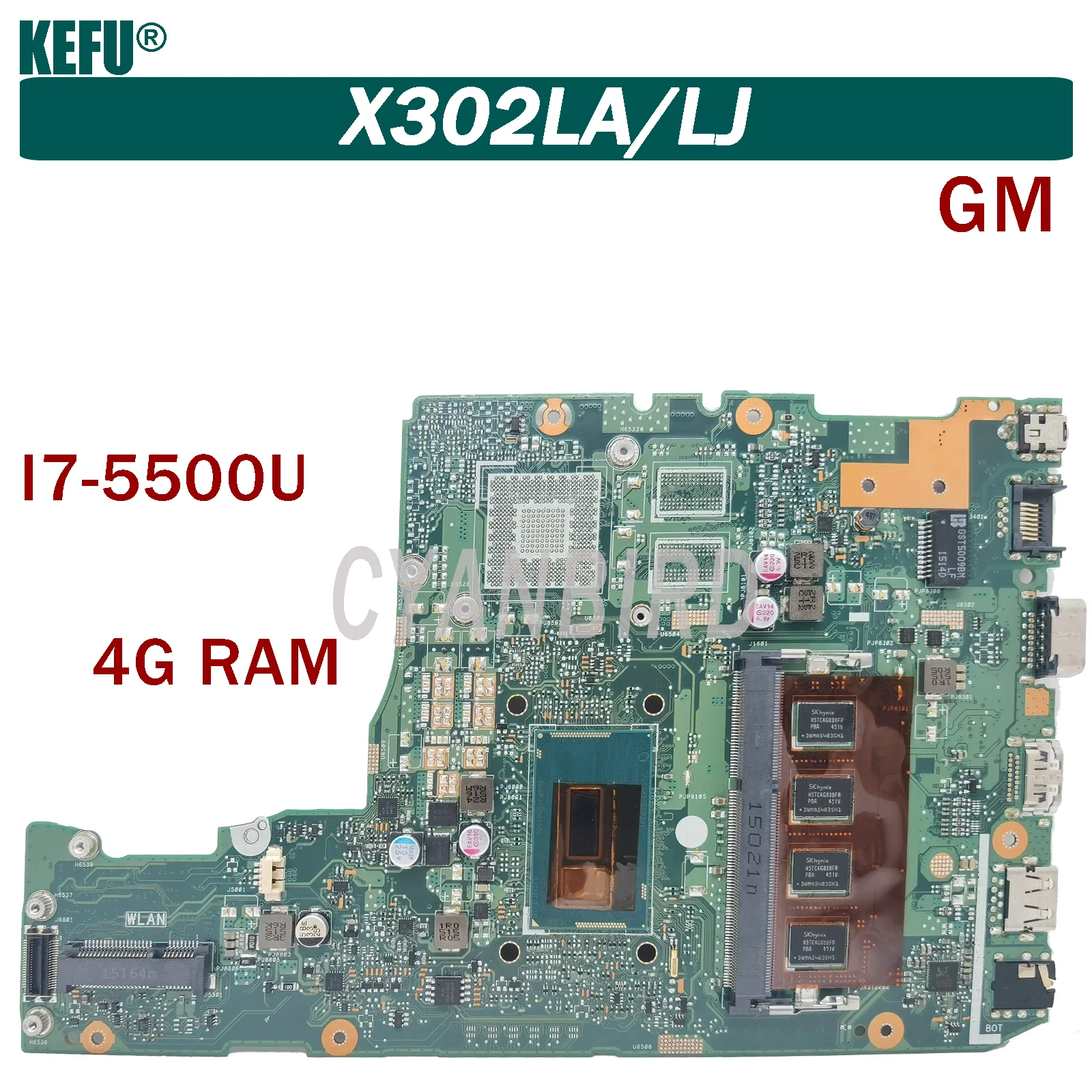 Dinzi Notebook X302LJ Mainboard For ASUS X302LA-LJ X302LA X302L Laptop Motherboard With I7-5500U 4G-RAM UMA 100% Test OK
Dinzi Notebook X302LJ Mainboard For ASUS X302LA-LJ X302LA X302L Laptop Motherboard With I7-5500U 4G-RAM UMA 100% Test OK