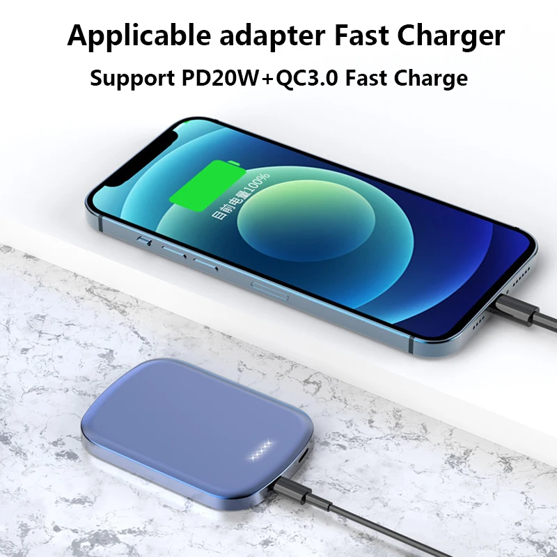 2021 NEW 10000mAh For Magsafe Power Bank External Auxiliary Battery For iPhone 12 Magsafing Powerbank Magnetic Wireless Charger
2021 NEW 10000mAh For Magsafe Power Bank External Auxiliary Battery For iPhone 12 Magsafing Powerbank Magnetic Wireless Charger