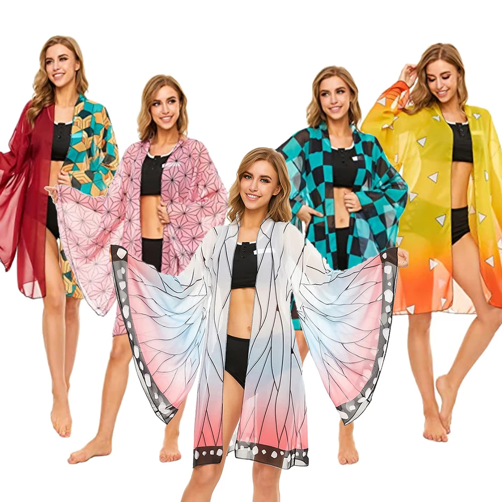 Demon Slayer Kochou Shinobu Bikini Swimsuit Kimono Cardigan Cover Up Anime Summer Bathing Suit
Demon Slayer Kochou Shinobu Bikini Swimsuit Kimono Cardigan Cover Up Anime Summer Bathing Suit