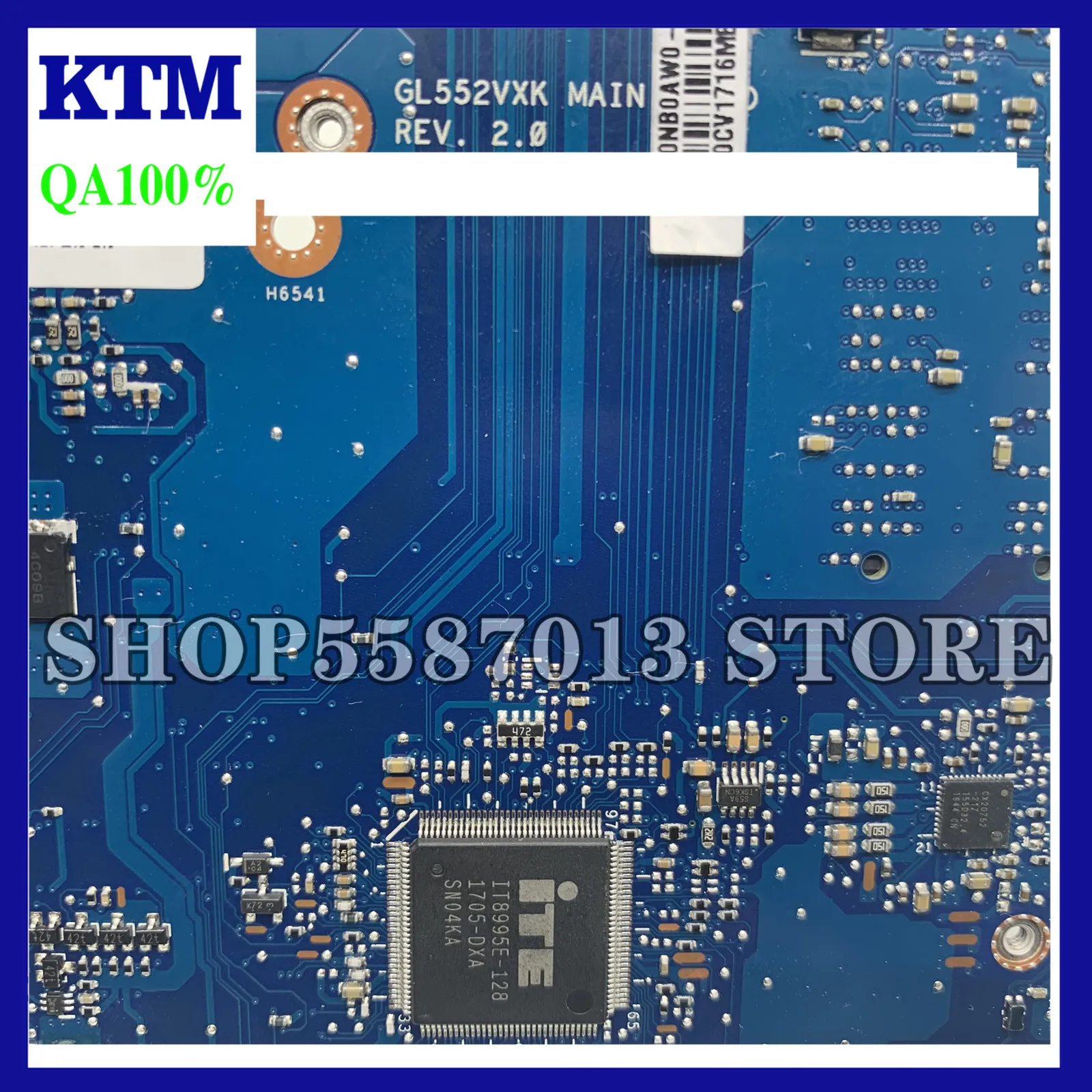 KEFU GL552VXK Mainboard For ASUS GL552VX ZX50V GL552VW Laptop Motherboard I7-7700HQ GTX950M-4GB Test Original Motherboard
KEFU GL552VXK Mainboard For ASUS GL552VX ZX50V GL552VW Laptop Motherboard I7-7700HQ GTX950M-4GB Test Original Motherboard