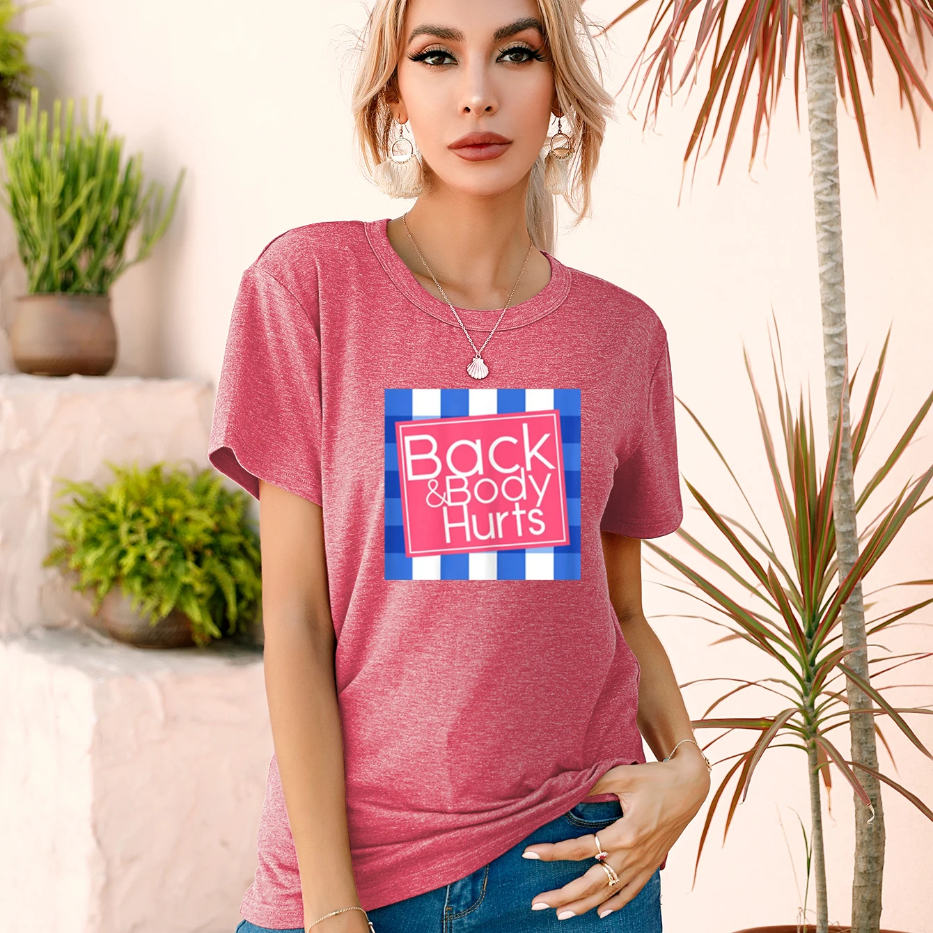 Back Body Hurts Graphic Originality 90s Korean Leisure Style Summer Colored Cotton Female Clothing Creative T-Shirt Short Sleeve
Back Body Hurts Graphic Originality 90s Korean Leisure Style Summer Colored Cotton Female Clothing Creative T-Shirt Short Sleeve