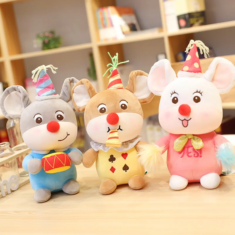 Candice guo plush toy stuffed doll cartoon animal mouse rat plane Captain navy Seaman Clown style bedtime story friend gift 1pc | Игрушки и