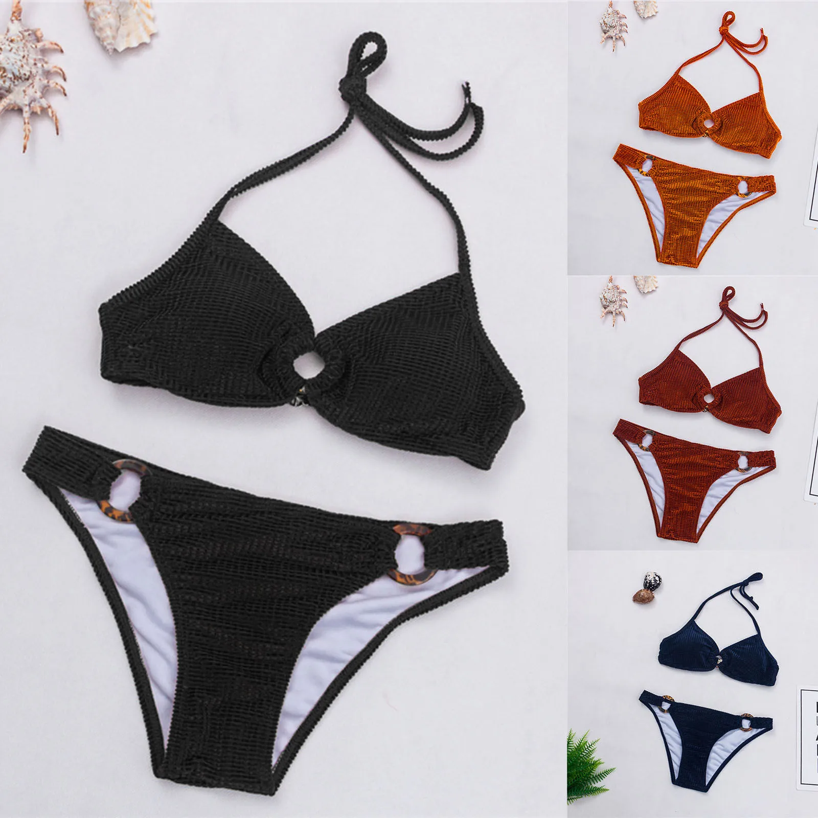 Summer Swimsuit Female Two-piece Bikini Sexy Concise Swimsuit 2021 High Waist Bikini Set Push Up Front Knot Bathing Suit
Summer Swimsuit Female Two-piece Bikini Sexy Concise Swimsuit 2021 High Waist Bikini Set Push Up Front Knot Bathing Suit