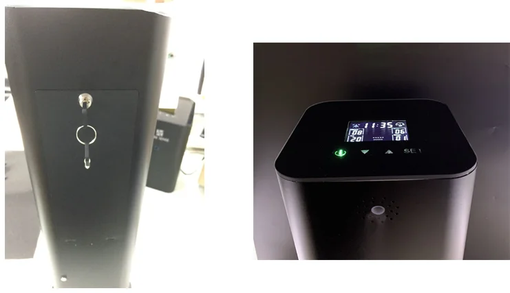 Commercial store/office key lock protect scent diffuser machine with WIFI remote control
Commercial store/office key lock protect scent diffuser machine with WIFI remote control