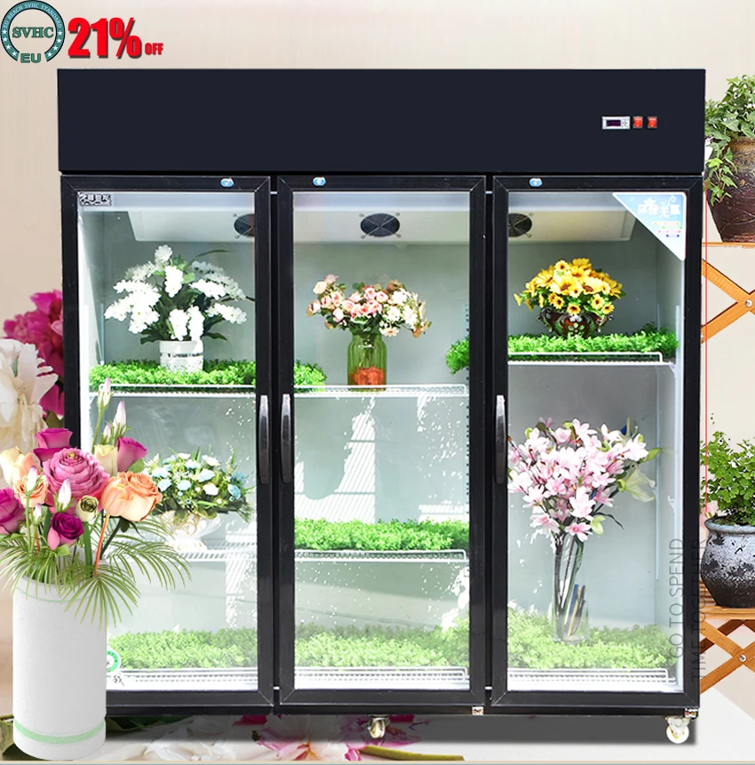 Commercial three-door flower cabinet fresh-keeping refrigerated display cabinet shelf adjustable air cooling/direct cooling
Commercial three-door flower cabinet fresh-keeping refrigerated display cabinet shelf adjustable air cooling/direct cooling