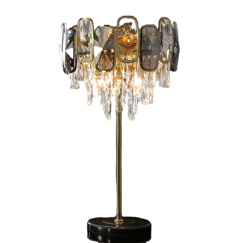 Light luxury modern crystal table lamps LED floor lamps from living room
Light luxury modern crystal table lamps LED floor lamps from living room