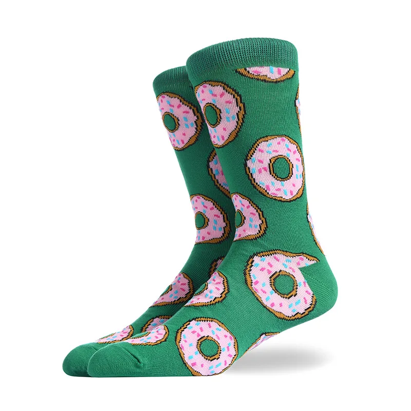 Fashion Men's Combed Cotton Crew Colorful Socks Pizza Hamburger Donut Pattern Novelty Casual Dress Funny Wedding Socks For Gifts
Fashion Men's Combed Cotton Crew Colorful Socks Pizza Hamburger Donut Pattern Novelty Casual Dress Funny Wedding Socks For Gifts