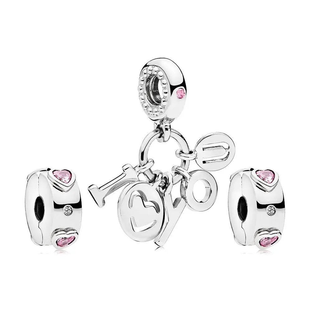 2018 NEW 100% 925 Sterling Silver I Love You Charm Pack Bead Heart Clip Fit Charm Original Bracelet Jewelry Gift A Set Of Prices
2018 NEW 100% 925 Sterling Silver I Love You Charm Pack Bead Heart Clip Fit Charm Original Bracelet Jewelry Gift A Set Of Prices