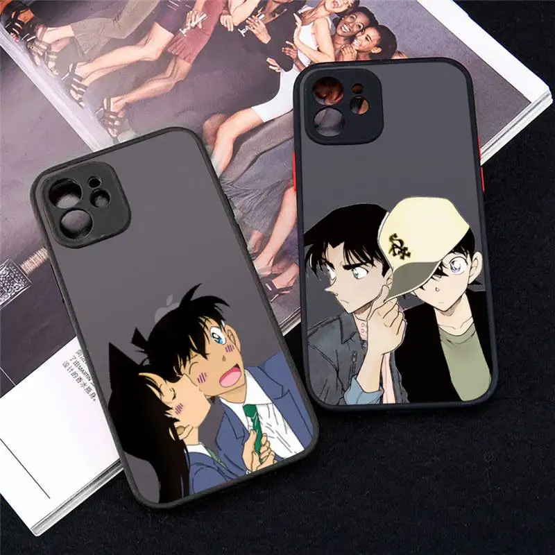 Detective Conan Phone Case For iPhone 12 11 Mini Pro XR XS Max 7 8 Plus X Matte transparent cover
Detective Conan Phone Case For iPhone 12 11 Mini Pro XR XS Max 7 8 Plus X Matte transparent cover