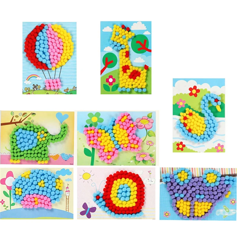 1 Набор, Детские креативные плюшевые шарики-наклейки
1 Набор, Детские креативные плюшевые шарики-наклейки