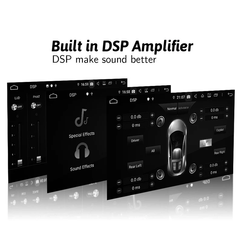 Автомобильный DVD плеер DSP TDA7851 IPS Android 10 Восьмиядерный 4 Гб + Bluetooth 5 0 Wifi GPS Google Map RDS