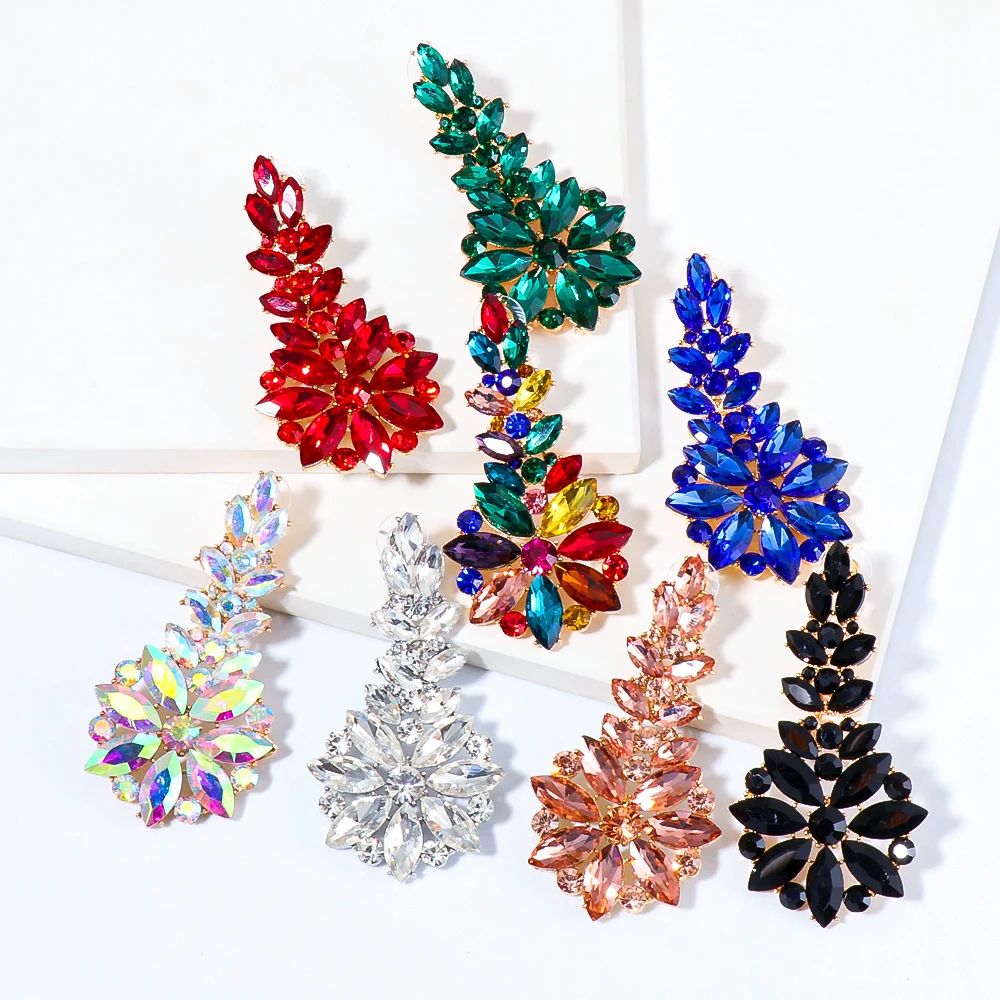 2022 Long Crystal Drop Dangle Earrings Colorful Rhinestone Hangle Earring Luxury Ear Ring for Women Jewelry Accessories
2022 Long Crystal Drop Dangle Earrings Colorful Rhinestone Hangle Earring Luxury Ear Ring for Women Jewelry Accessories