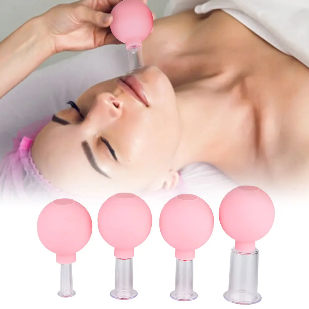 4pcs Vacuum Cupping Therapy Set Rubber Head Glass Anti Cellulite Suction Cups Massage Body Cup Facial Cupping Jars Health Care
4pcs Vacuum Cupping Therapy Set Rubber Head Glass Anti Cellulite Suction Cups Massage Body Cup Facial Cupping Jars Health Care