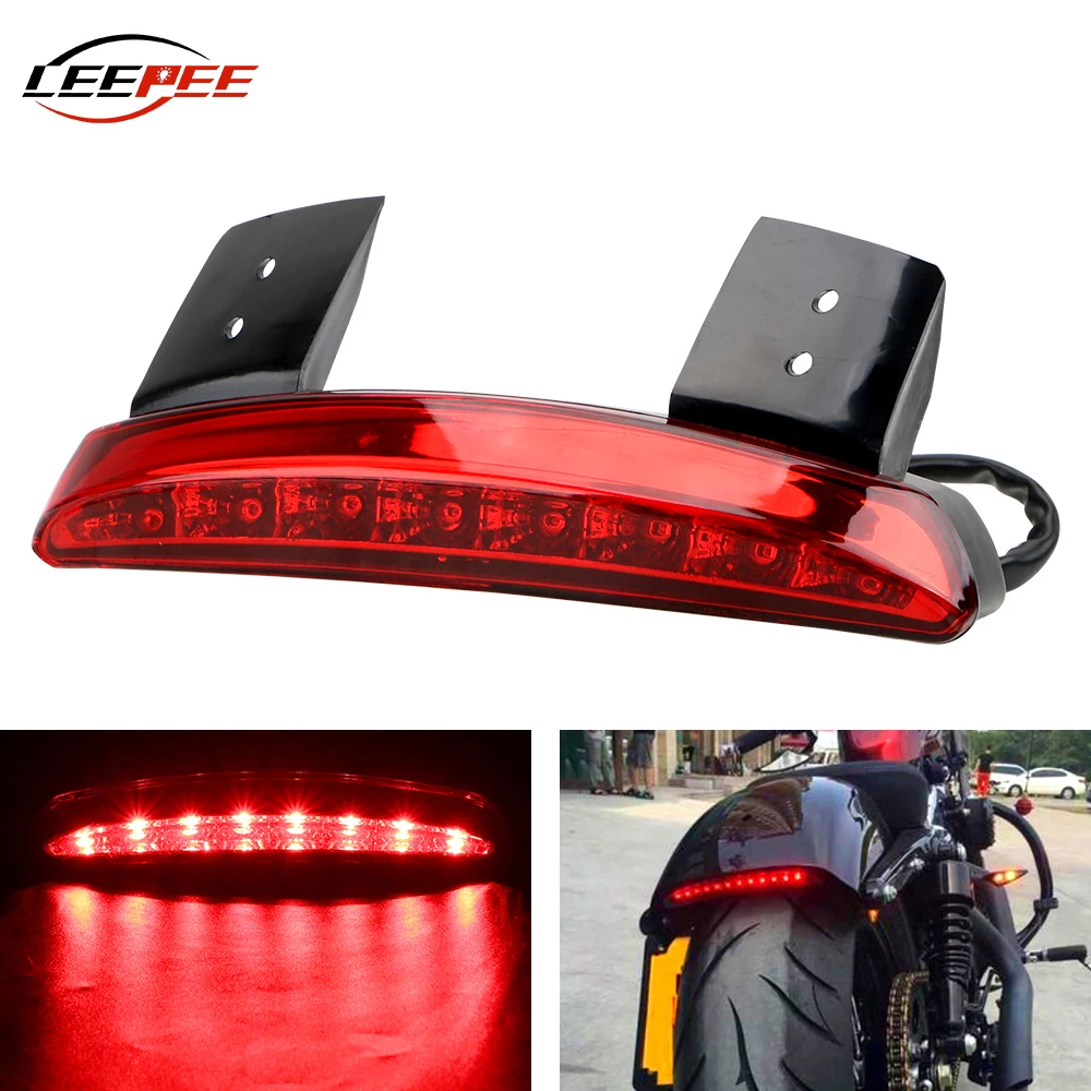 12V LED Motorcycle Brake Light Rear Fender Signal Lamp Punk Moto Accessories For Cafe Racer Touring Sportster XL 1200 883L 883N 
12V LED Motorcycle Brake Light Rear Fender Signal Lamp Punk Moto Accessories For Cafe Racer Touring Sportster XL 1200 883L 883N