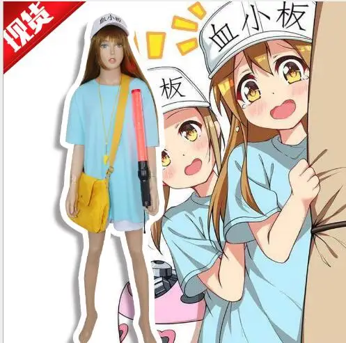 Cells at Work Cosplay Costume Platelet Cosplay Hataraku Saibou Women Costume Anime T Shirt Shorts Hat for Girl Dress
Cells at Work Cosplay Costume Platelet Cosplay Hataraku Saibou Women Costume Anime T Shirt Shorts Hat for Girl Dress