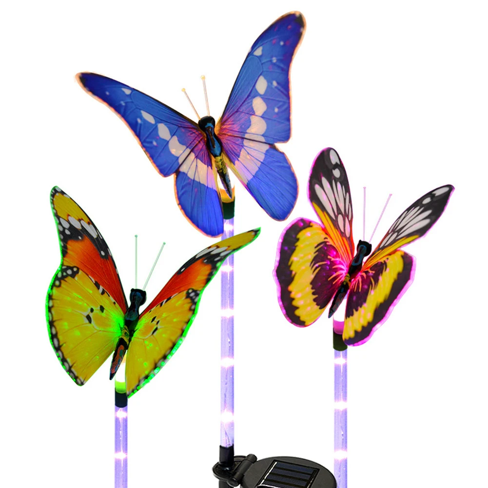 3x LED Butterfly Solar Lights 7 Color-Changing Garden Yard Landscape Decor Lamp LED Spot Light Garden Path Landscape Lights
3x LED Butterfly Solar Lights 7 Color-Changing Garden Yard Landscape Decor Lamp LED Spot Light Garden Path Landscape Lights