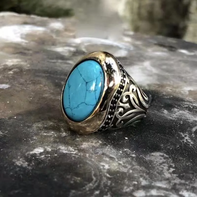 Bohemian Natural Stone Rings For Women Men Vintage Turquoises Finger Rings Fashion Party Wedding Jewelry Accessories
Bohemian Natural Stone Rings For Women Men Vintage Turquoises Finger Rings Fashion Party Wedding Jewelry Accessories
