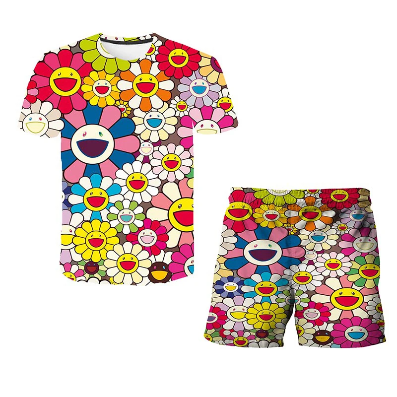 Baby T shirt Girl/Boy Clothes Color Flower 3D Prient tee shirt streetwear hit hop color summer short sleeve t-shirt +Shorts Set
Baby T shirt Girl/Boy Clothes Color Flower 3D Prient tee shirt streetwear hit hop color summer short sleeve t-shirt +Shorts Set