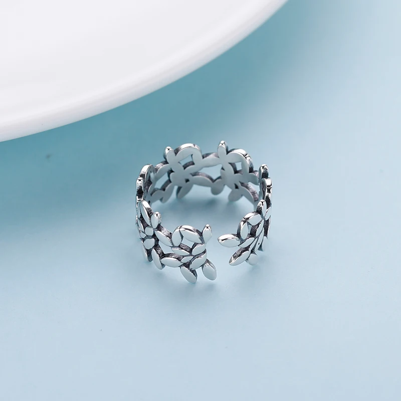 Personality Finger Jewelry Bohemian 925 Sterling Silver Large Leaf Rings for Women Wedding Men Antique Rings Anillos
Personality Finger Jewelry Bohemian 925 Sterling Silver Large Leaf Rings for Women Wedding Men Antique Rings Anillos