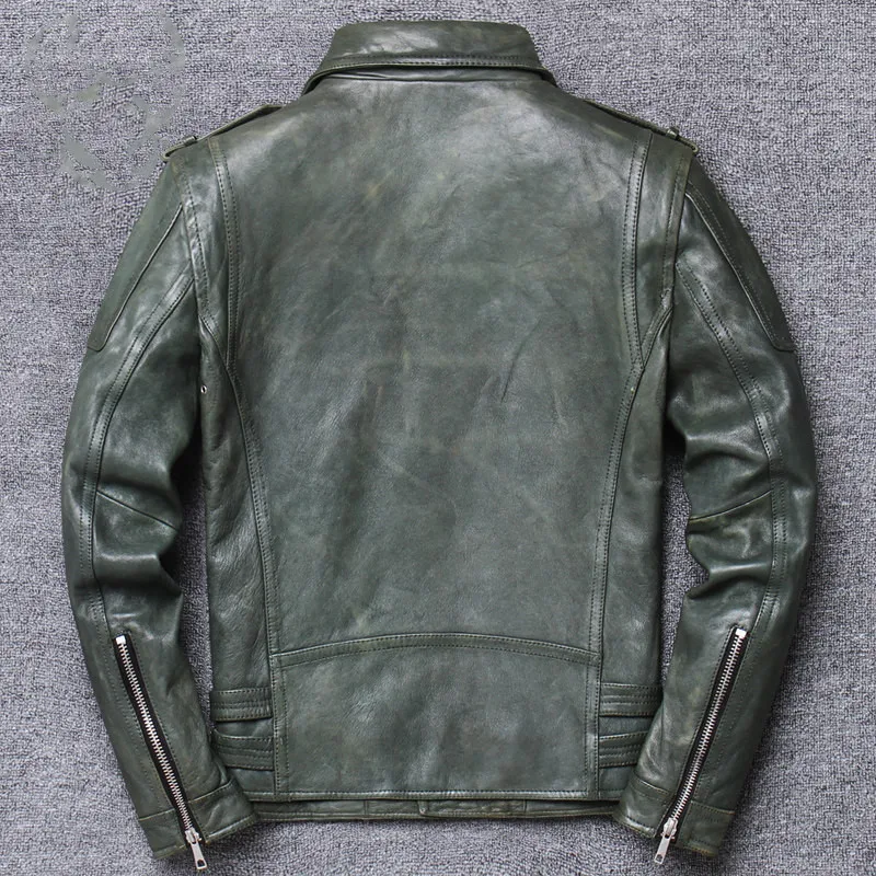 Green Men 2020 American Motorcycle Leather Jacket Plus Size XXXXL Genuine Sheepskin Spring Slim Fit Biker's Coat FREE SHIPPING
Green Men 2020 American Motorcycle Leather Jacket Plus Size XXXXL Genuine Sheepskin Spring Slim Fit Biker's Coat FREE SHIPPING