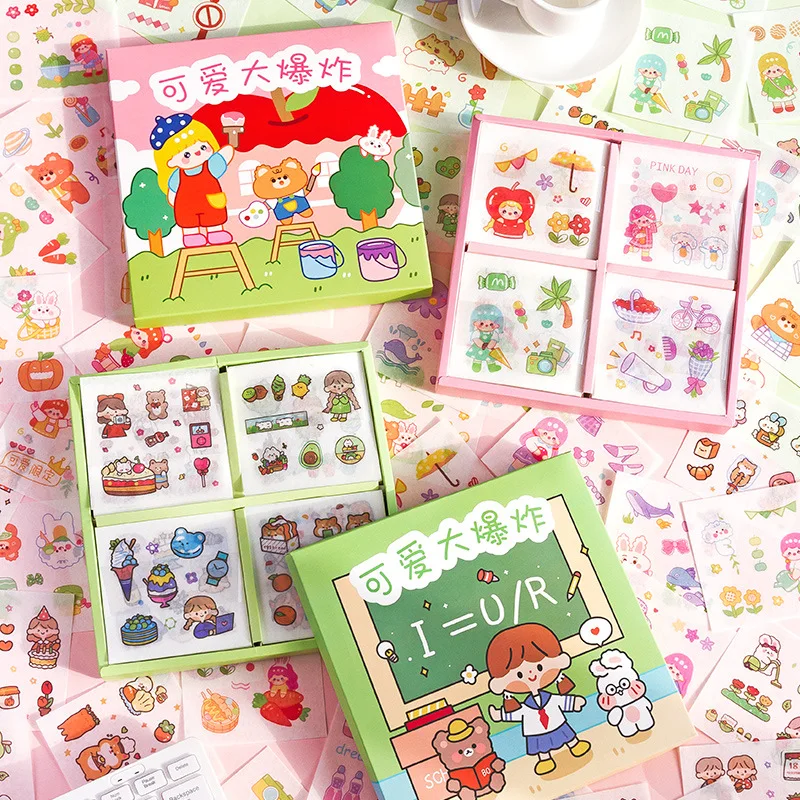 100 Pcs/pack Kawaii Washi Stickers Set Flower Girls Food Animals Collection Adhesive Sticker For Scrapbooking Planner Art Craft
100 Pcs/pack Kawaii Washi Stickers Set Flower Girls Food Animals Collection Adhesive Sticker For Scrapbooking Planner Art Craft