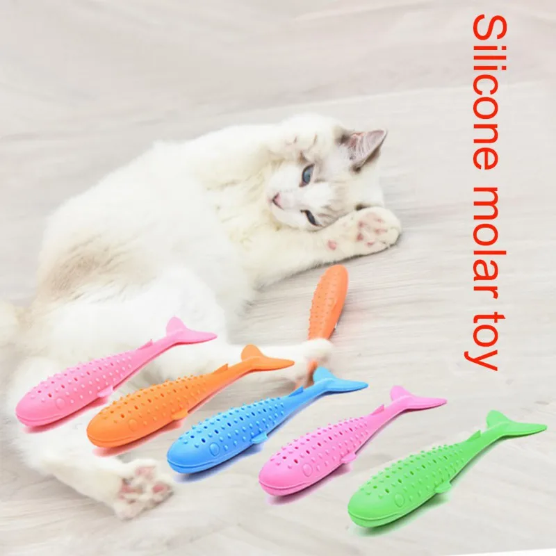 1PC Pet Cats Toy Silicone Tooth Cleaning Fish EN-Friendly Funny Toys Chewing Interactive Cats Supplies Toys
1PC Pet Cats Toy Silicone Tooth Cleaning Fish EN-Friendly Funny Toys Chewing Interactive Cats Supplies Toys